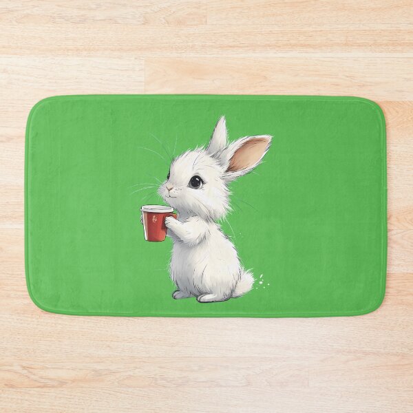 Item preview, Fluffy rabbit coffee time designed and sold by Brendon987.
