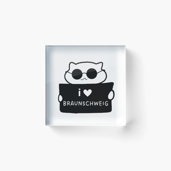 Item preview, I LOVE BRAUNSCHWEIG | Cute Cat Illustration | Handwritten-style Font designed and sold by RM-Journey.