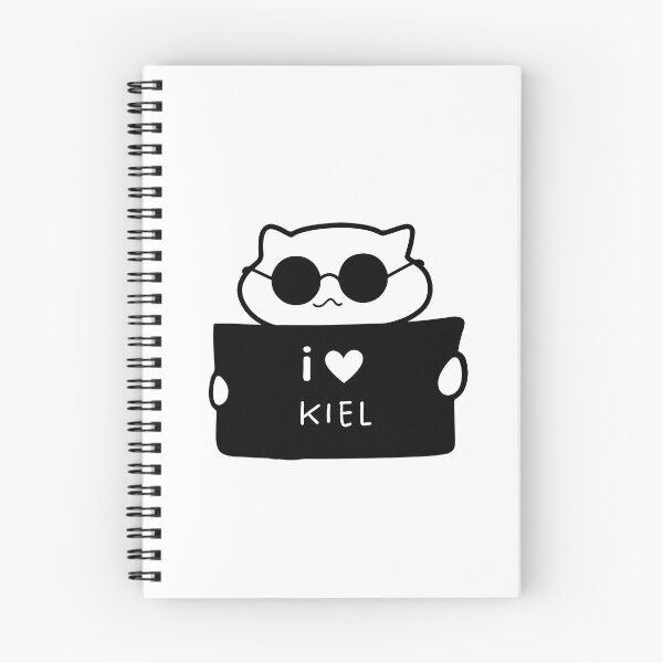 Item preview, I LOVE KIEL | Cute Cat Illustration | Handwritten-style Font designed and sold by RM-Journey.