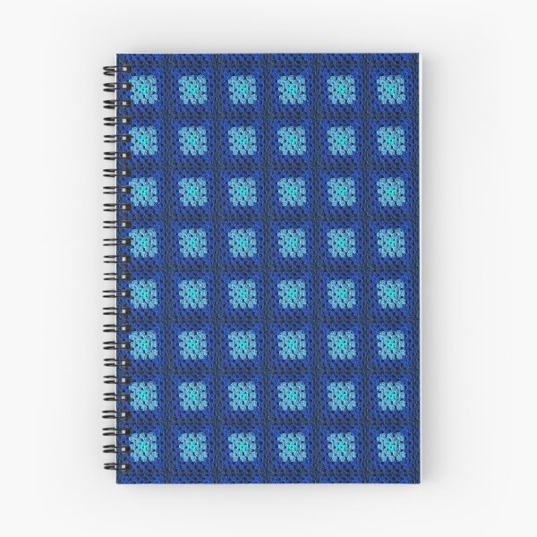 Item preview, Shades of Blue traditional vintage crochet Granny square  designed and sold by MeluCrochet.