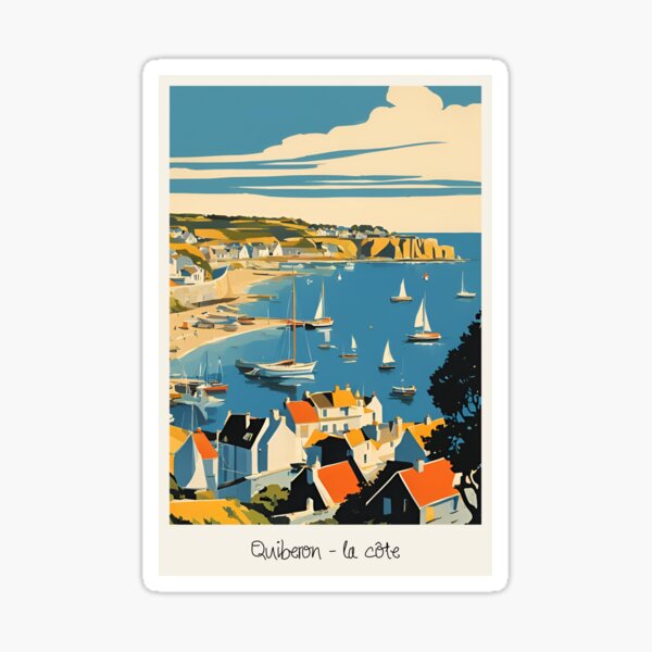 Aperçu de l'œuvre Quiberon la côte bretonne créée et vendue par Findmeifyoucan.