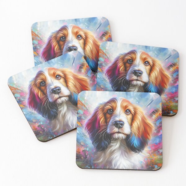 Item preview, Petite Basset Griffon Vendeen Dog Acrylic Print Pet Portrait Dog Lovers designed and sold by Puppy Puzzles Plus.