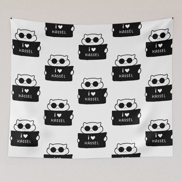 Item preview, I LOVE KASSEL | Cute Cat Illustration | Handwritten-style Font designed and sold by RM-Journey.