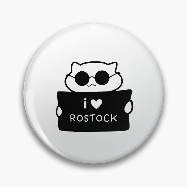 Item preview, I LOVE ROSTOCK | Cute Cat Illustration | Handwritten-style Font designed and sold by RM-Journey.