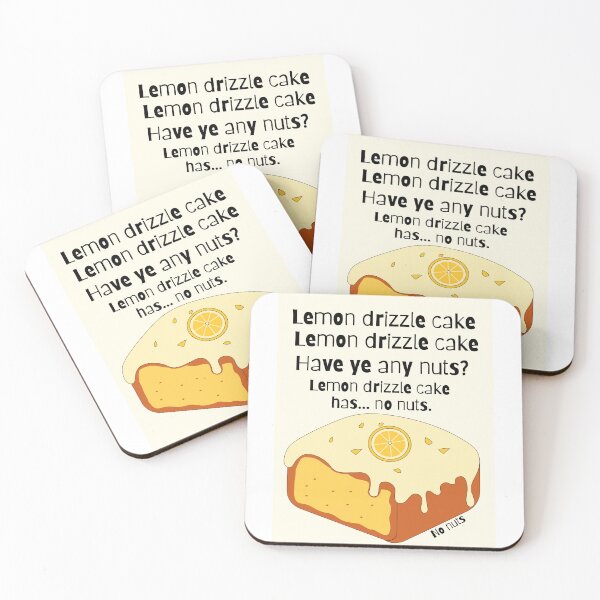 Item preview, Lemon Drizzle Cake, Have ye any nuts? designed and sold by RunningJoke.