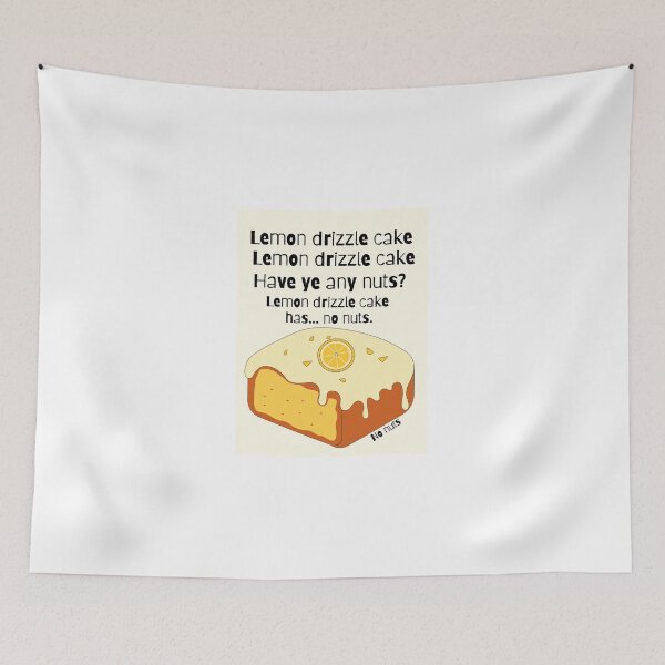 Item preview, Lemon Drizzle Cake, Have ye any nuts? designed and sold by RunningJoke.