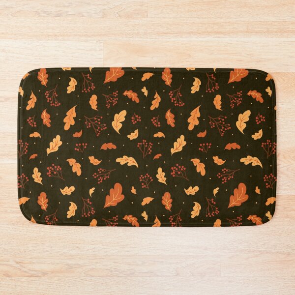 Item preview, Autumn Leaves Pattern Black  designed and sold by moon-rina.