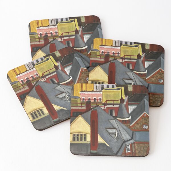 Item preview, New York Rooftops Painting designed and sold by MNKARTS.