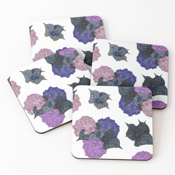 Item preview, Happy Hydrangeas Pink and Purple designed and sold by LaniKaiArtistry.
