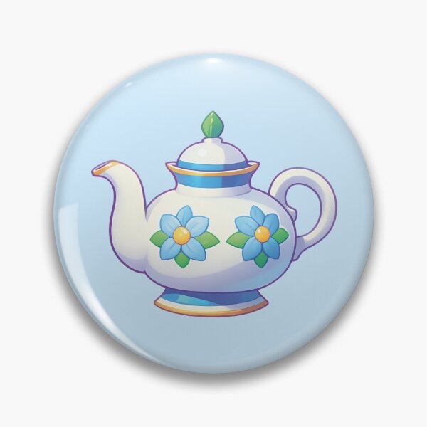 Item preview, Vintage Floral Teapot - Charming Retro Illustration designed and sold by Myndari.