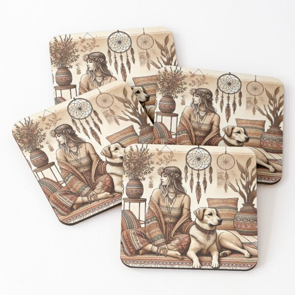 Item preview, Zen Bohemian and dog designed and sold by ValerieStOnge.