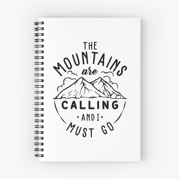 Item preview, The Mountains are Calling and I Must Go designed and sold by TheCampingHiker.