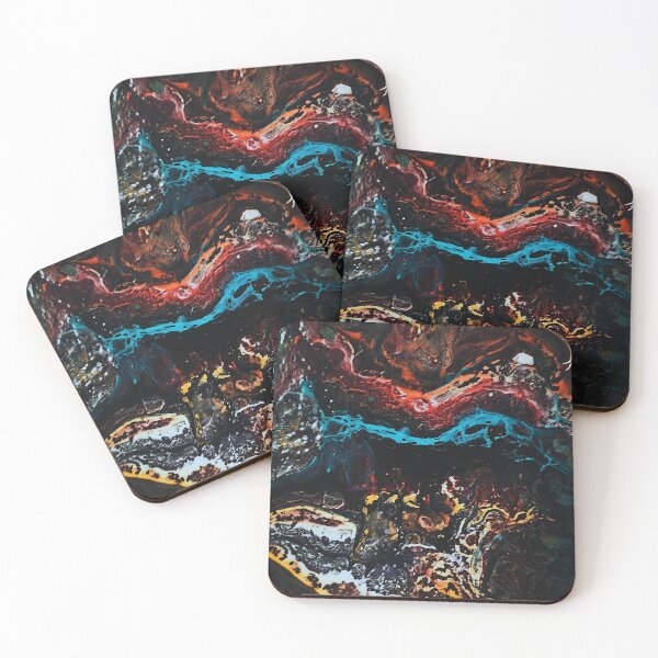 Item preview, Abstract Acrylic Pattern “Eruption of Joy” designed and sold by Zodiacprint.