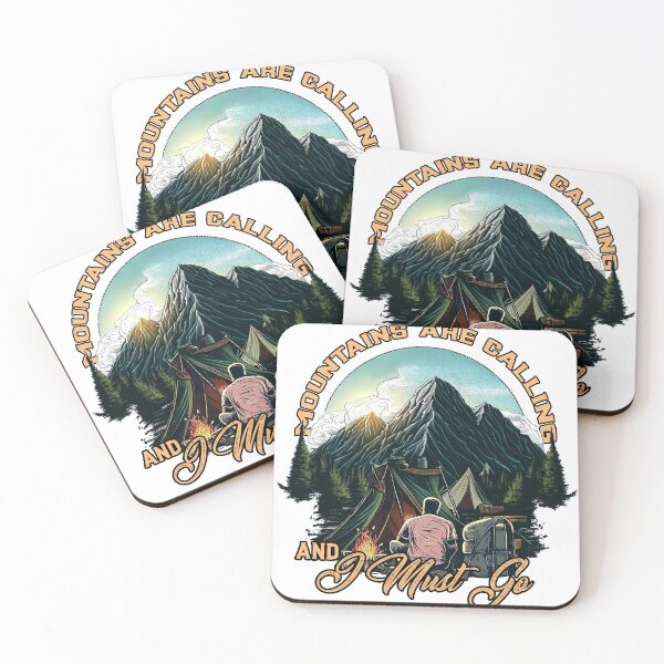 Item preview, Mountains are Calling and I Must Go designed and sold by TheCampingHiker.