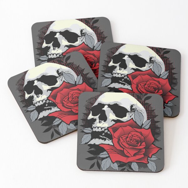 Item preview, Skull and Rose  designed and sold by Sima Sirus.