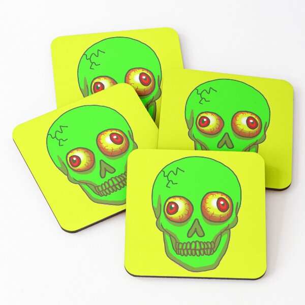 Item preview, Wacky Neon Green Skull  designed and sold by TeneseKeshi.