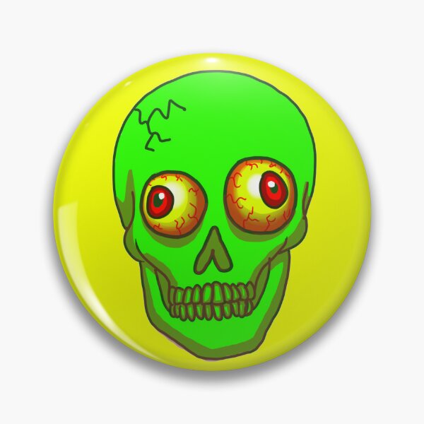 Item preview, Wacky Neon Green Skull  designed and sold by TeneseKeshi.