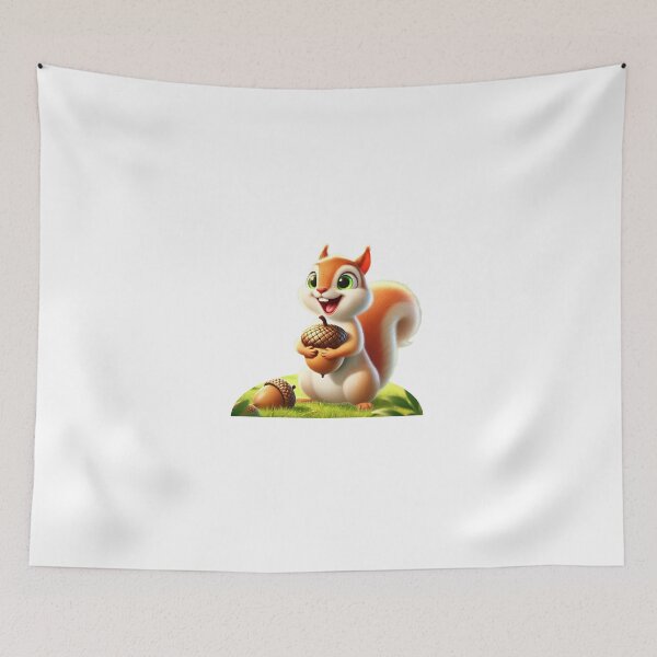 Item preview, Happy Squirrel with Acorn designed and sold by Sunrise427.