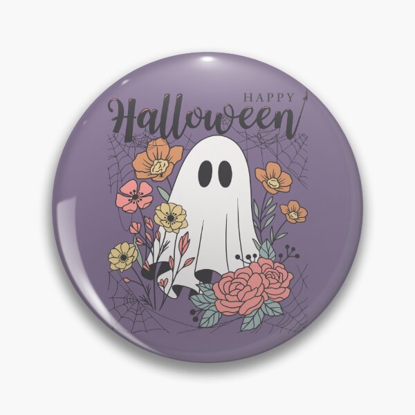 Item preview, Happy Halloween - Floral Ghost designed and sold by HomeFreewithMe.