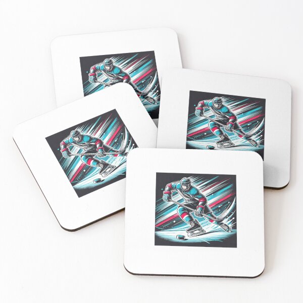 Item preview, Johnny Gaudreau Dynamic Ice Hockey Action Design | Hockey Player Skating & Shooting designed and sold by DesignToWay.