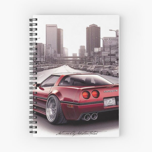 Item preview, Manga Style Corvette C4 on an urban street designed and sold by 73corners.