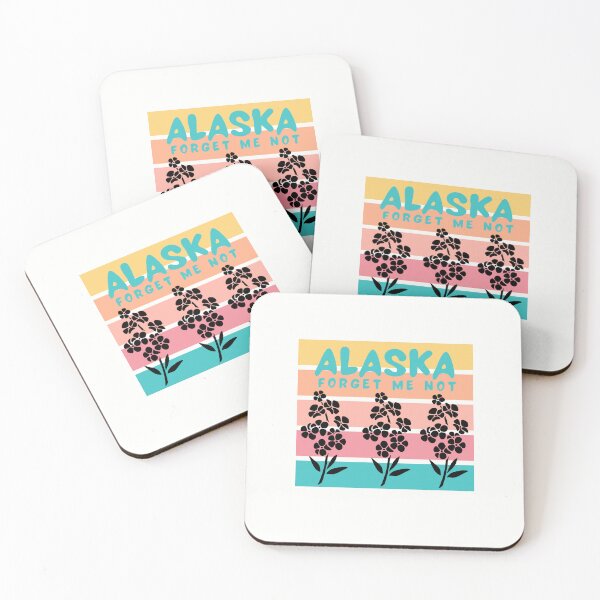 Artikelvorschau, Alaska State Vergissmeinnicht Blumen-T-Shirt Sticker entworfen und verkauft von ThinkNature!.