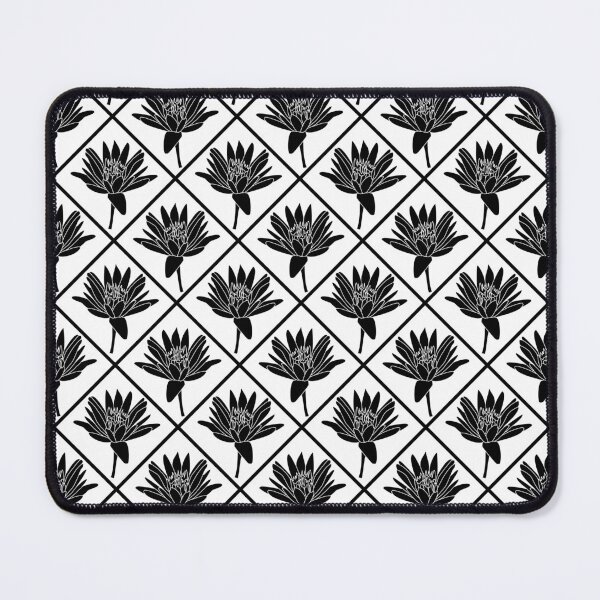 Item preview, Lotus Diagonals Black on White designed and sold by Art in My Loft.