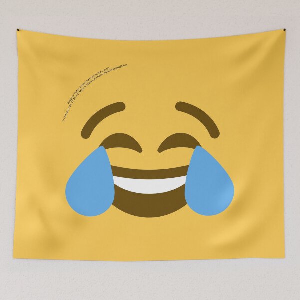 Item preview, Face with Tears of Joy Emoji designed and sold by VeryRandomShop.