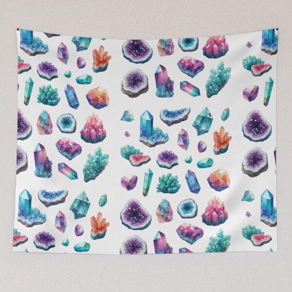 Item preview, Magical Crystal Stickers | Gemstone & Geode Collection for Spiritual and Mineral Lovers designed and sold by FlowerMyLove.