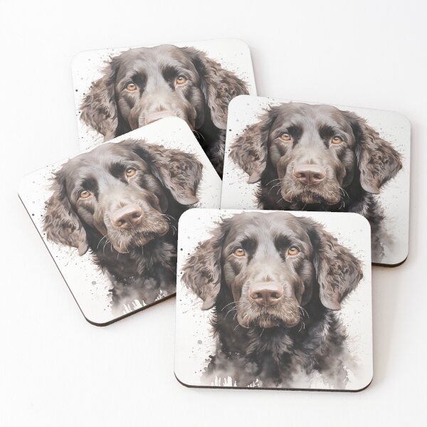 Item preview, Retrato de un retriever de pelo rizado designed and sold by Samuelsboro.