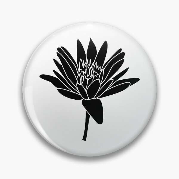 Item preview, Lotus Diagonals Black on White designed and sold by Art in My Loft.