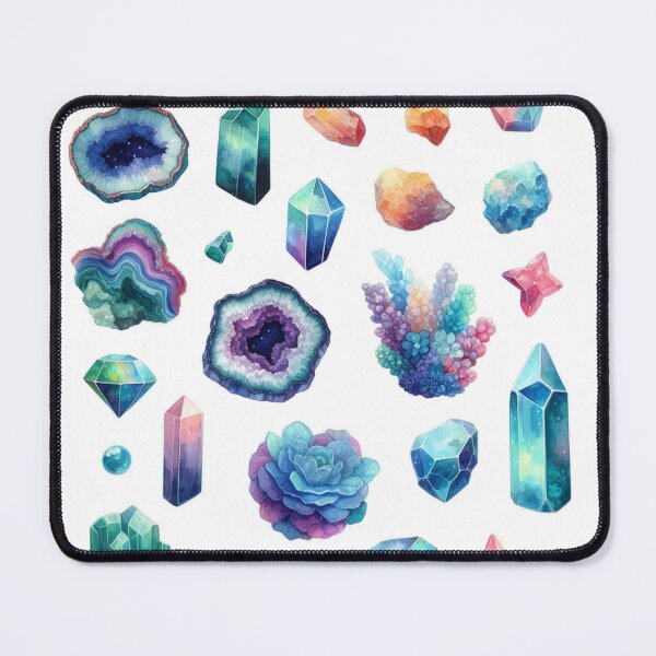 Item preview, Mystical Crystal & Geode Stickers | Rainbow Gemstone Collection for Crystal Enthusiasts designed and sold by FlowerMyLove.