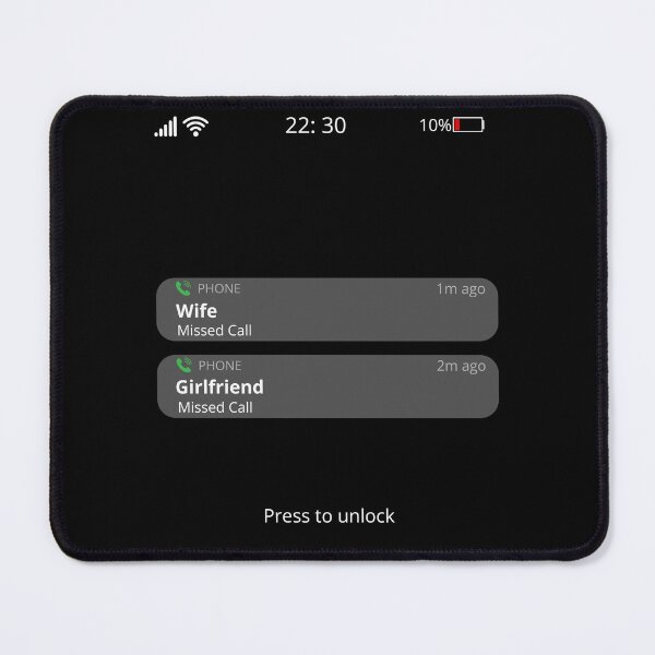 Item preview, Wife and Girlfriend Missed Call  designed and sold by GediaPrints.