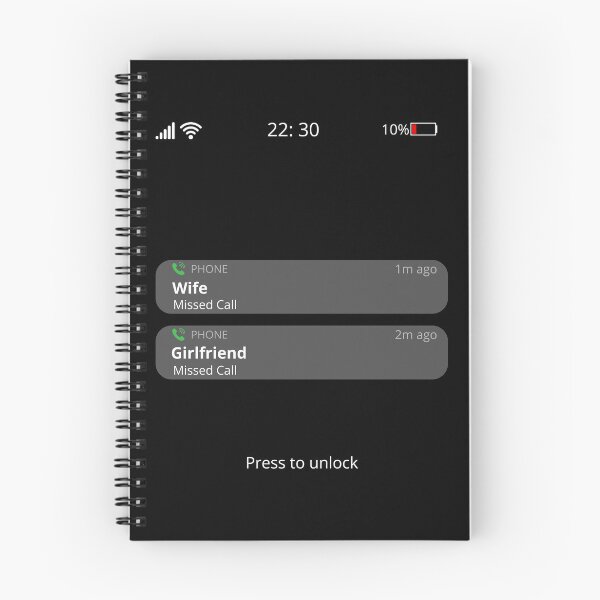 Item preview, Wife and Girlfriend Missed Call  designed and sold by GediaPrints.