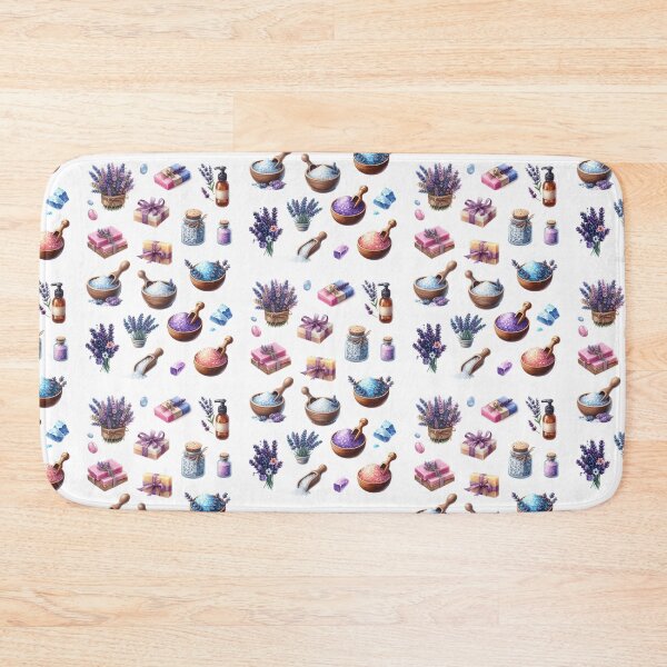 Item preview, Lavender Bliss Bath & Self-Care Stickers | Calming Spa Collection for Relaxation designed and sold by FlowerMyLove.