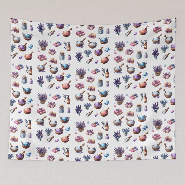 Item preview, Lavender Bliss Bath & Self-Care Stickers | Calming Spa Collection for Relaxation designed and sold by FlowerMyLove.