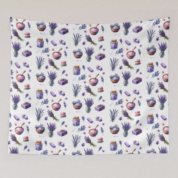 Item preview, Lavender and Spa Essentials Sticker Set designed and sold by FlowerMyLove.