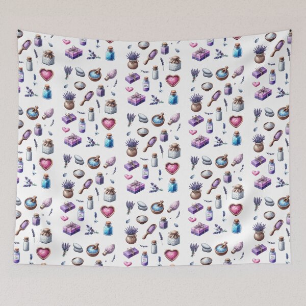 Item preview, Lavender Spa and Salt Jars Sticker Set designed and sold by FlowerMyLove.