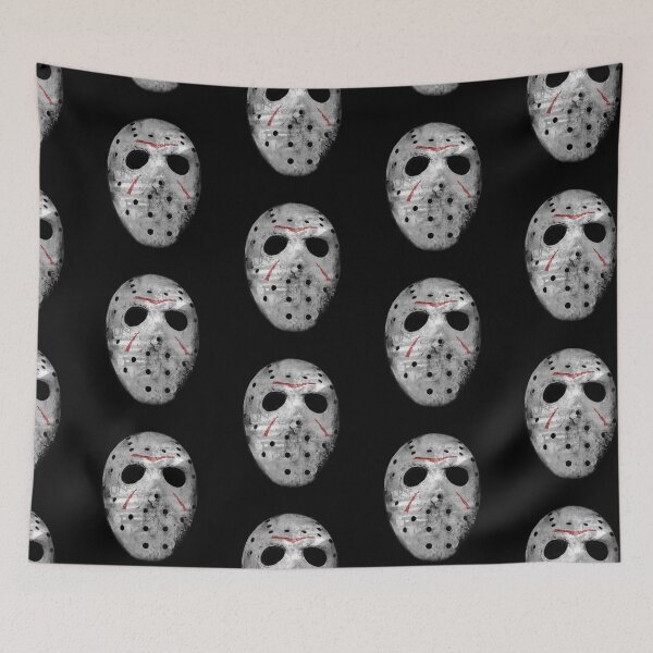 Item preview, Jason Mask and Crystal Lake - Friday the 13th Horror Art designed and sold by trentnin.