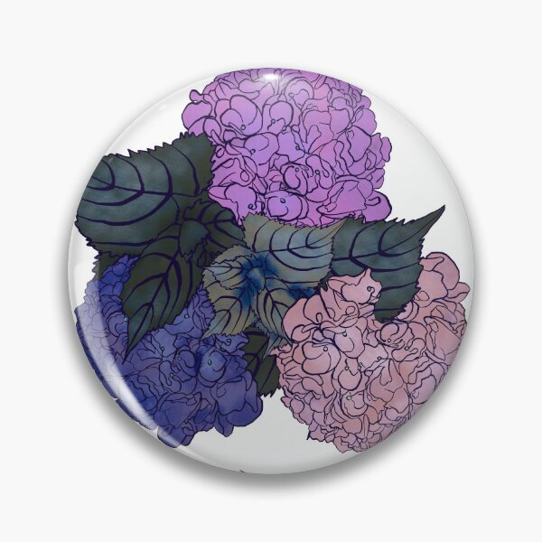 Item preview, Happy Hydrangeas Pink and Purple designed and sold by LaniKaiArtistry.