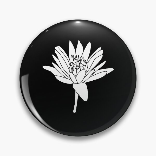 Item preview, Lotus Diagonals White on Black designed and sold by Art in My Loft.