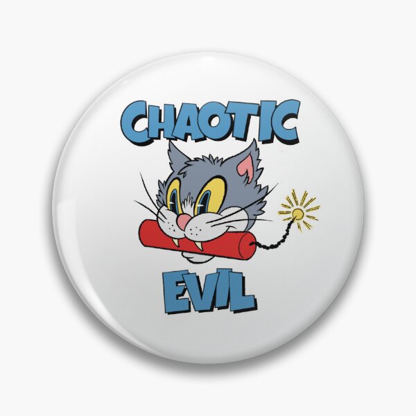Item preview, Chaotic Evil Cat designed and sold by RedGooseInk.