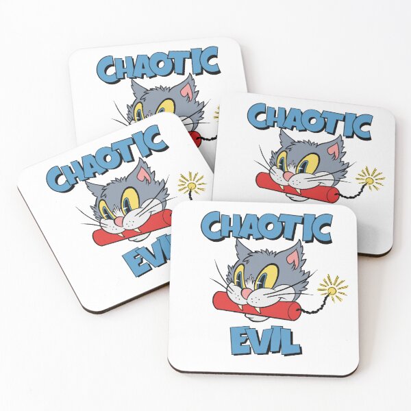 Item preview, Chaotic Evil Cat designed and sold by RedGooseInk.