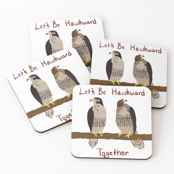 Item preview, Let's Be Hawkward Together designed and sold by OrioArtist.