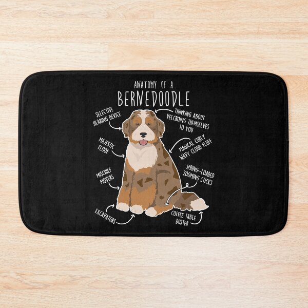 Item preview, Chocolate Merle Bernedoodle Dog Anatomy designed and sold by Clara Hollins.
