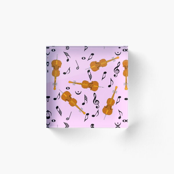 Item preview, Copy of Cello Black Music Notes Pattern Pink designed and sold by BartholGraphics.