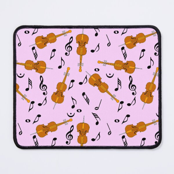 Artikelvorschau, Kopie von Cello Schwarze Musiknoten Muster Rosa entworfen und verkauft von BartholGraphics.