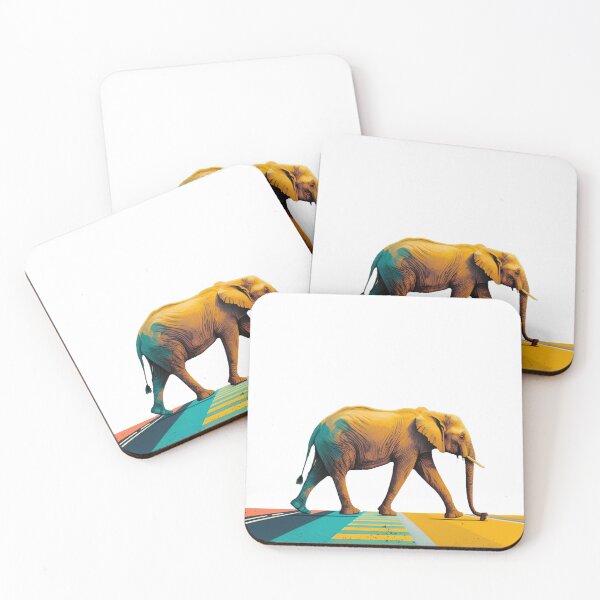 Item preview, Elephant on the Move: Road Crossing designed and sold by WildlifeSafari.