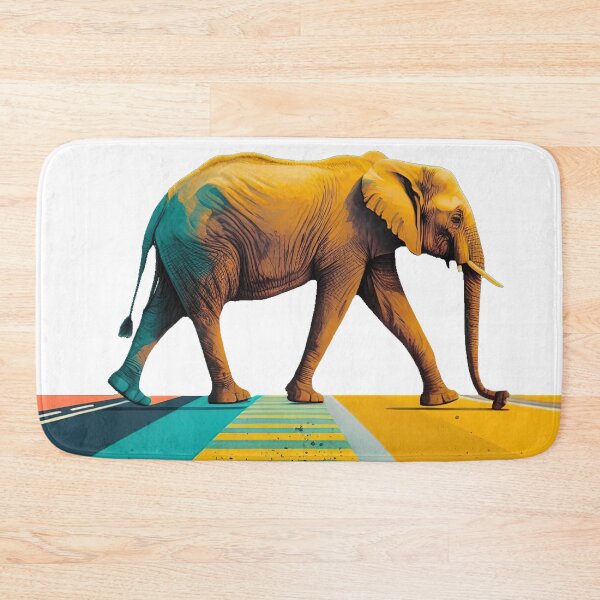 Item preview, Elephant on the Move: Road Crossing designed and sold by WildlifeSafari.