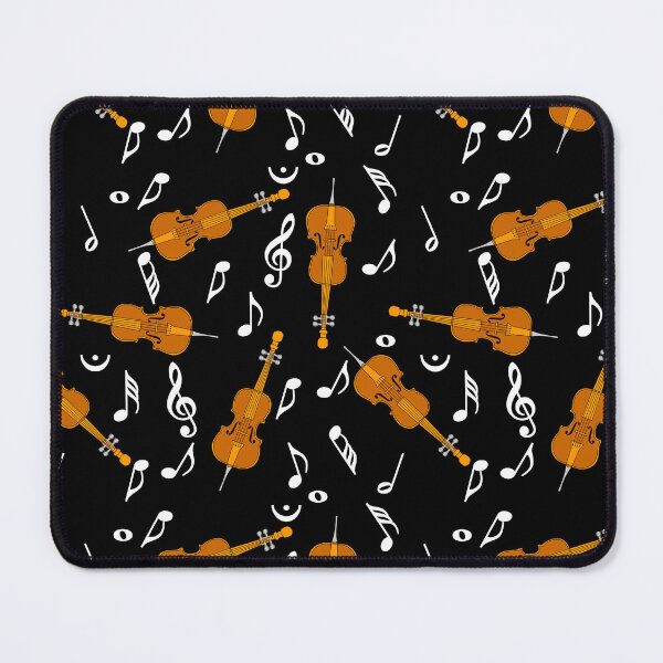 Item preview, Cello White Music Notes Pattern 2 designed and sold by BartholGraphics.